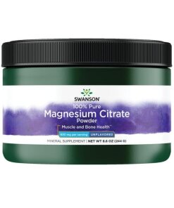 SWANSON Cytrynian Magnezu - 100% czystoci 244g